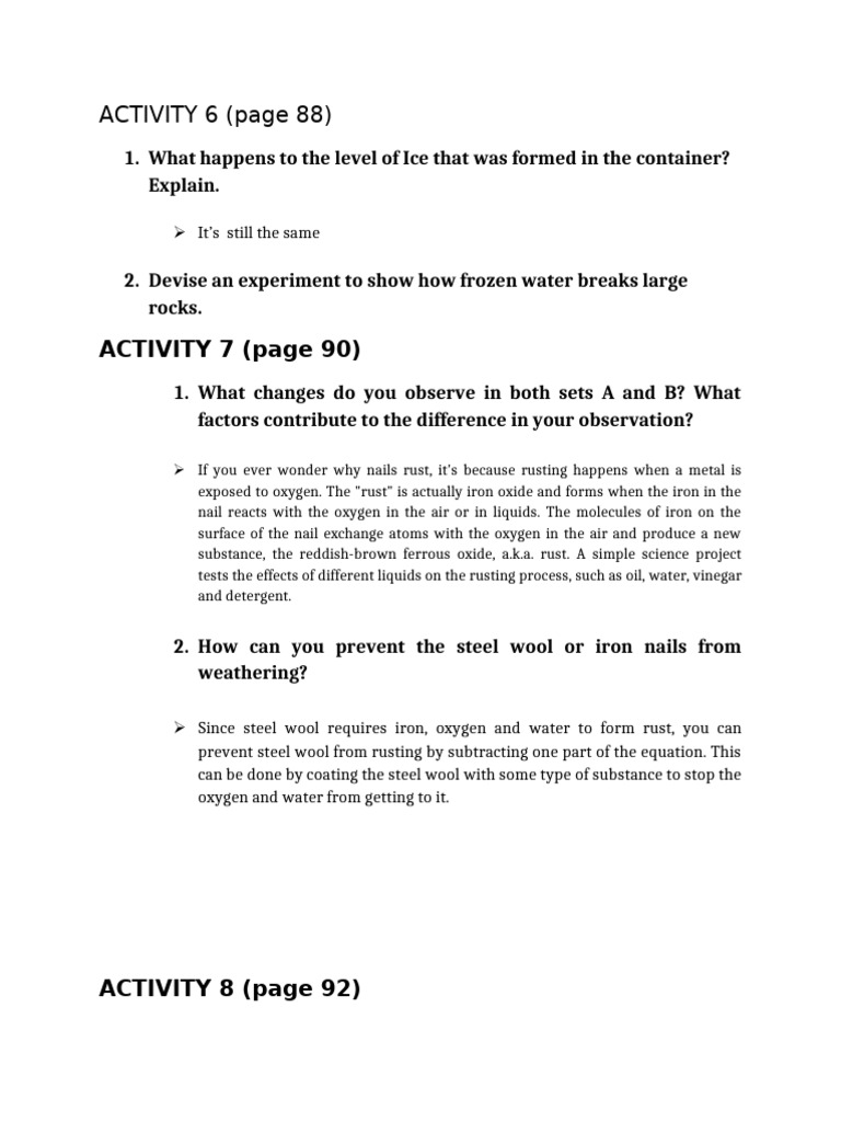 Activity (For Recitation) | PDF