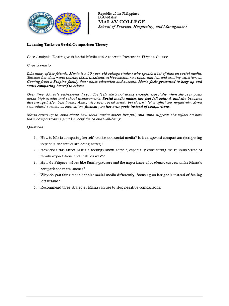 Social Comparison in Filipino Students | PDF