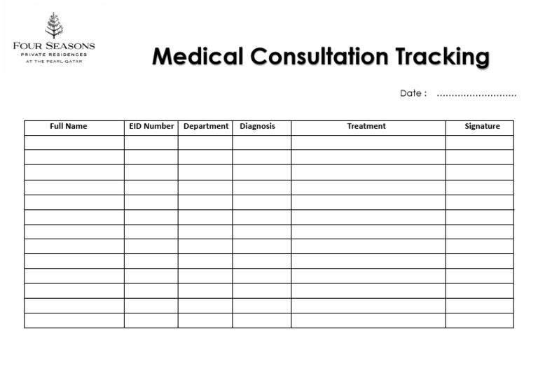 Medical Consultation Record Template | PDF