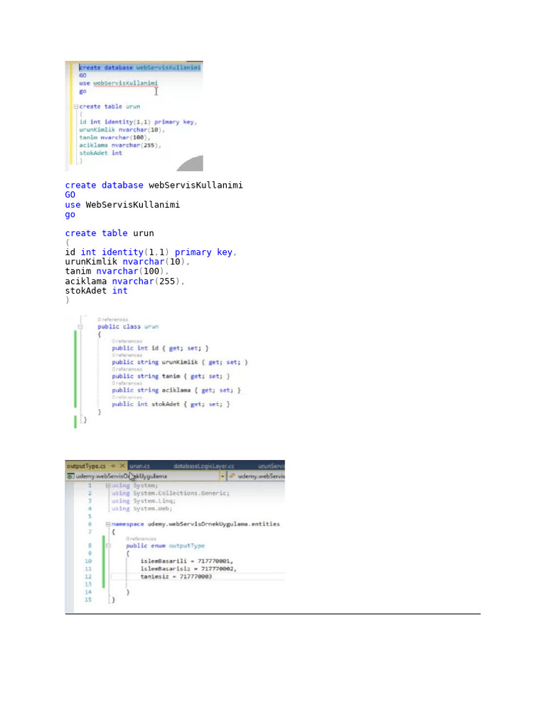 SQL Database Creation for Web Services | PDF