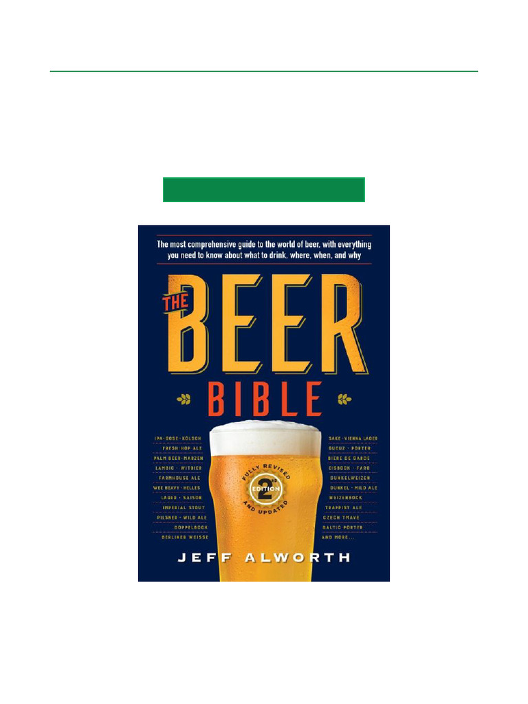 People's Choice The Beer Bible Second Edition Scribd Download | PDF