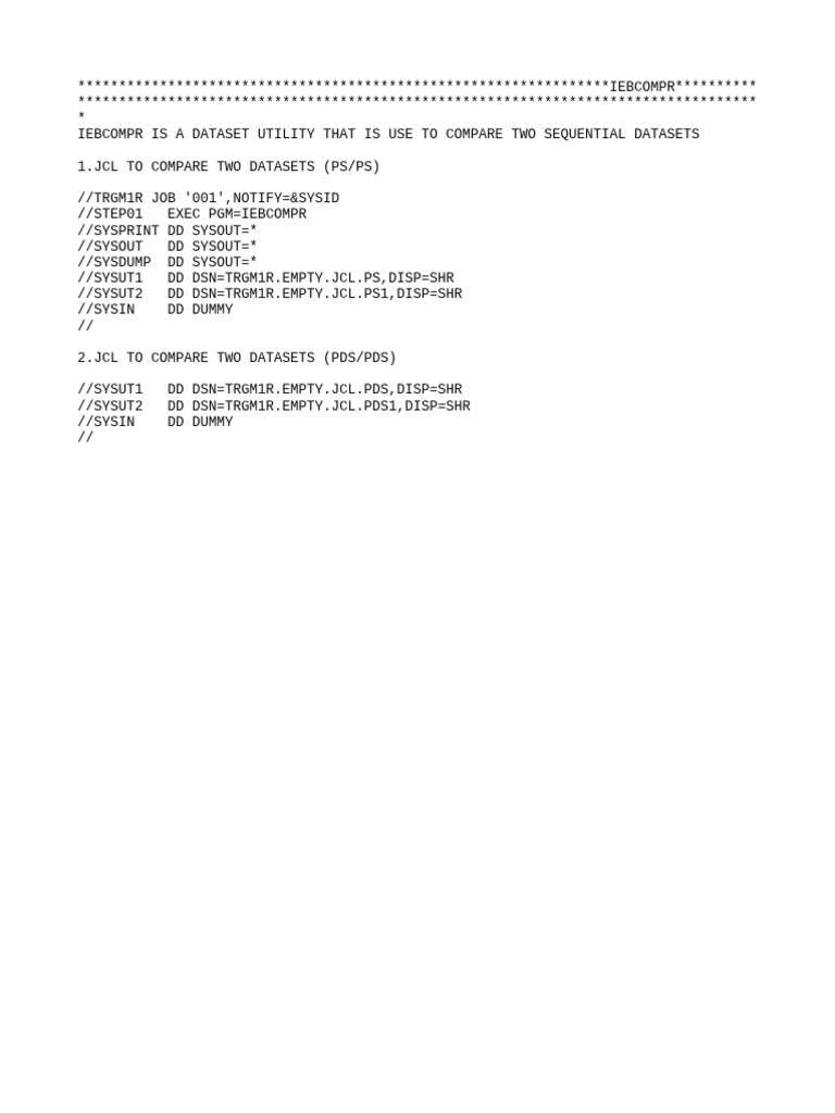 Iebcompr Utility | PDF