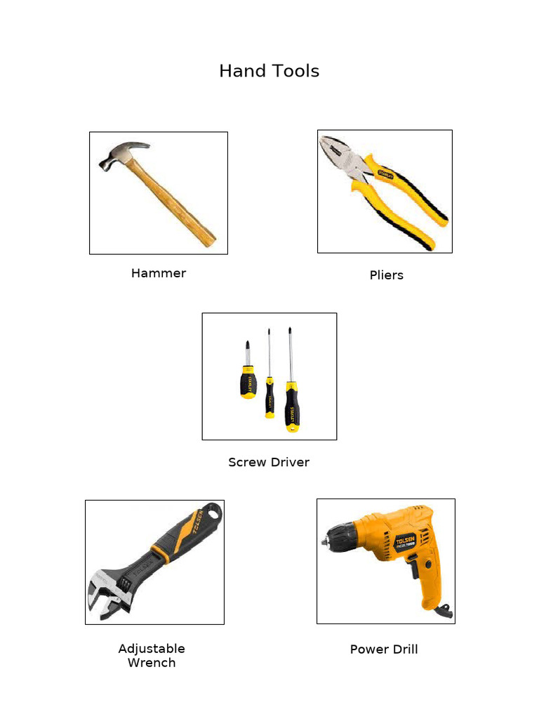 Hand Tools and Equipment Overview | PDF