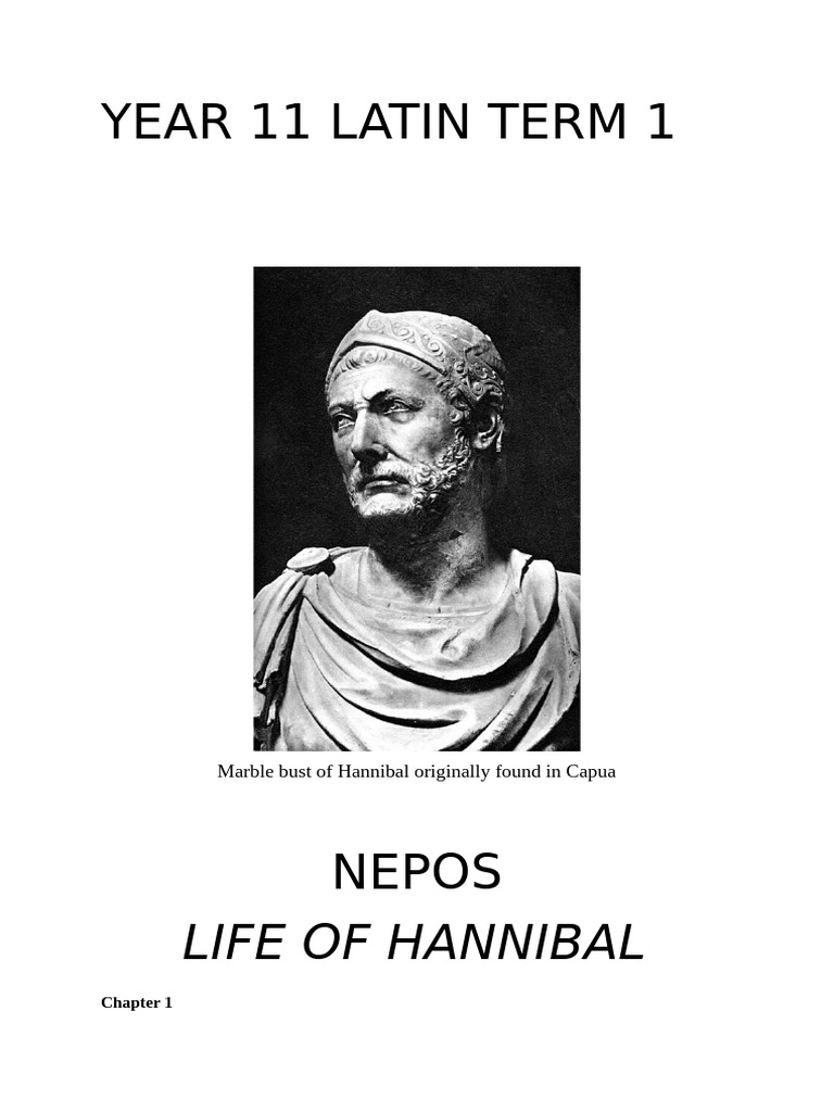 Nepos Life of Hannibal Latin Text | PDF | Hannibal | Second Punic War