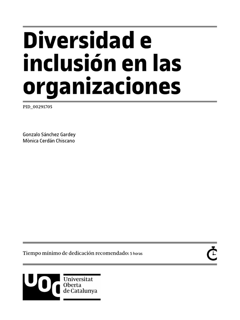 Diversidad e Inclusión en Organizaciones | PDF | Invalidez | Inclusión ...
