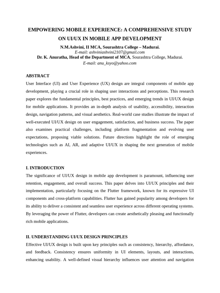 Empowering Mobile Experience | PDF | Usability | User Interface