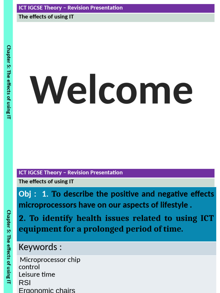 Effects of IT on Lifestyle and Health | PDF