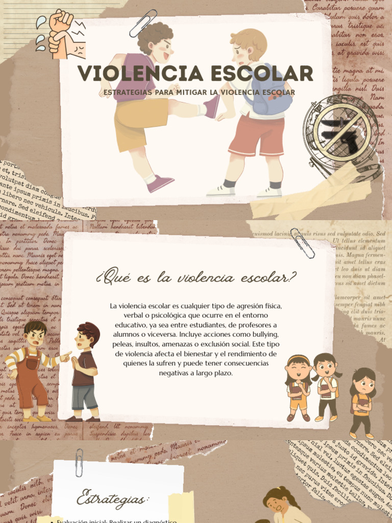 Estrategias para la No Violencia Escolar | PDF