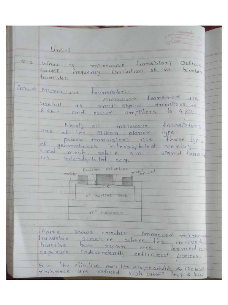 Microwave Transistor | PDF