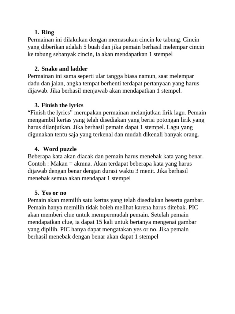 Game Booth Idea | PDF