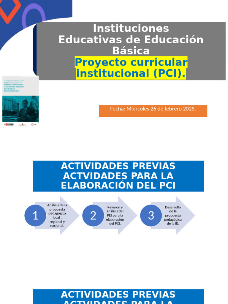 Elaboración del Proyecto Curricular Institucional | PDF | Plan de ...