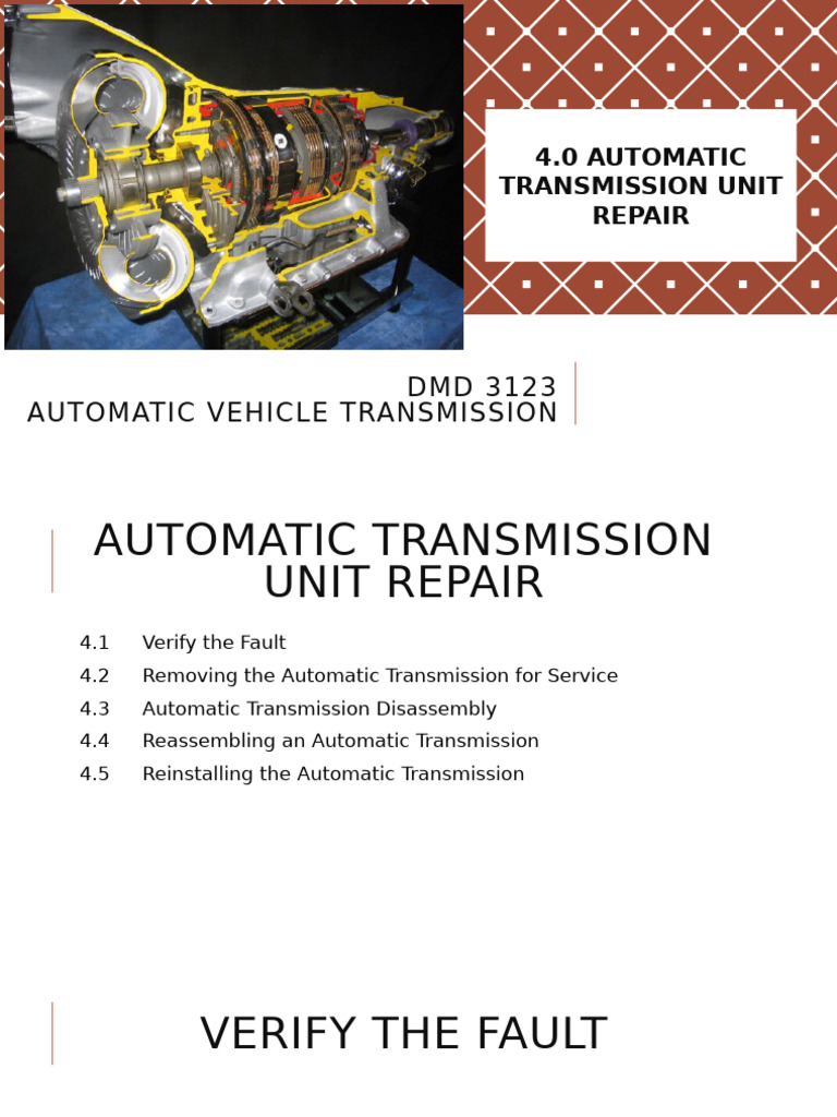 Automatic Transmission Repair Guide | PDF