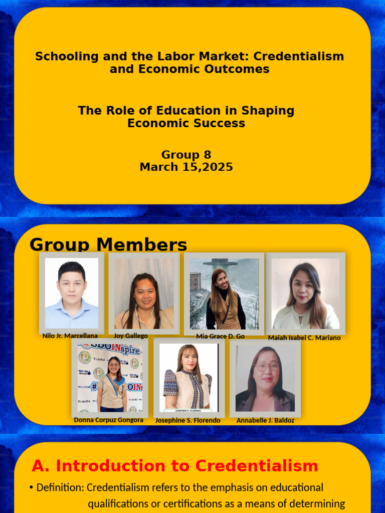 Schooling and The Labor Market (Autosaved) | PDF | Employment | Labour ...