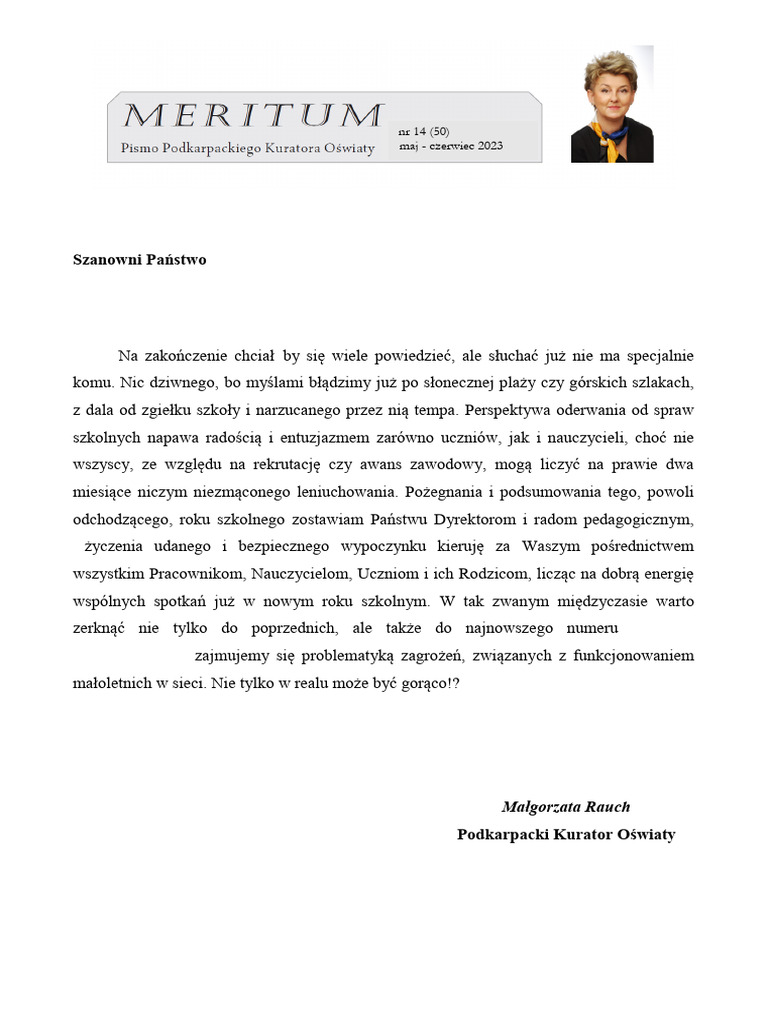 Meritum Maj Czerwiec 2023r | PDF