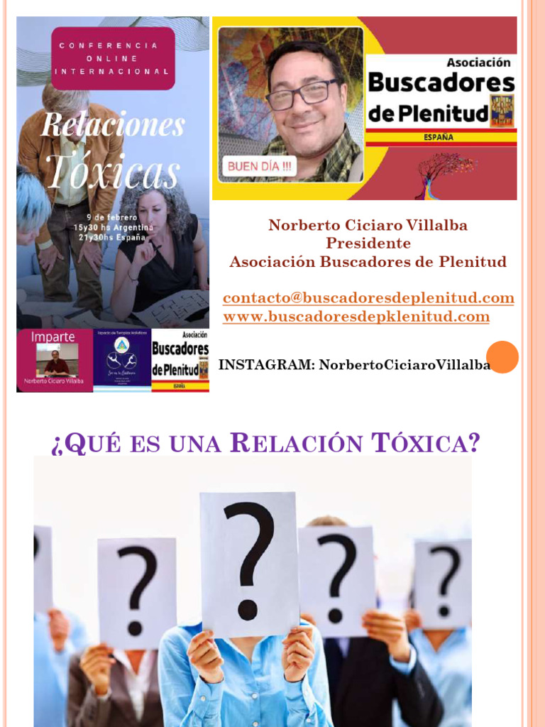 Identificando Relaciones Tóxicas | PDF | Autoestima | Las emociones