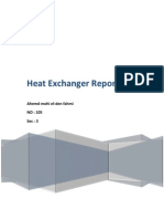 Heat Exchanger Report: Ahemd Mohi El-Den Fahmi NO: 105 Sec: 3