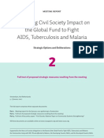Increasing Civil Society Impact On The Global Fund To Fight AIDS, Tuberculosis and Malaria