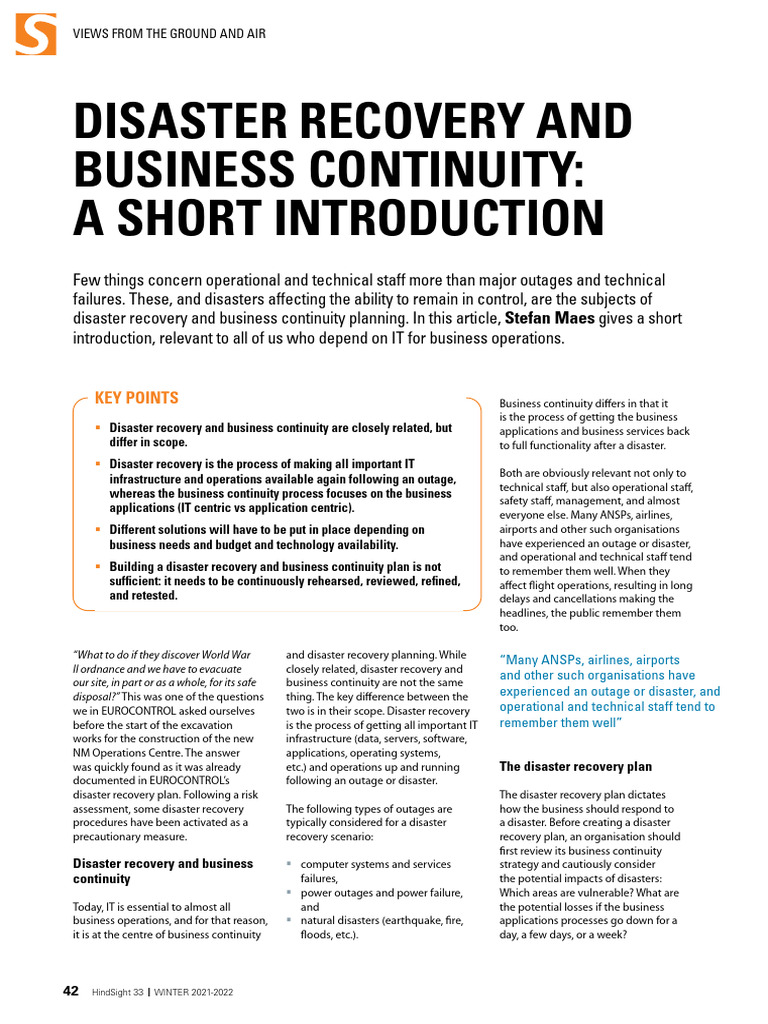 Disaster Recovery & Business Continuity Guide | PDF | Simulation