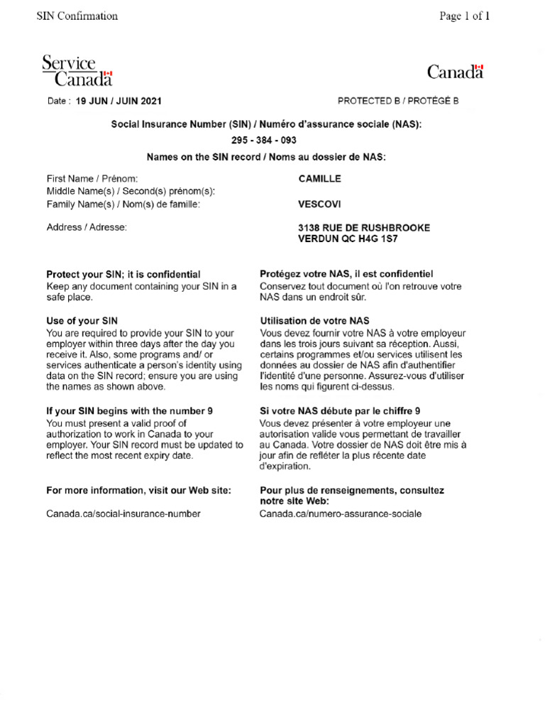 Sin Sheet | PDF