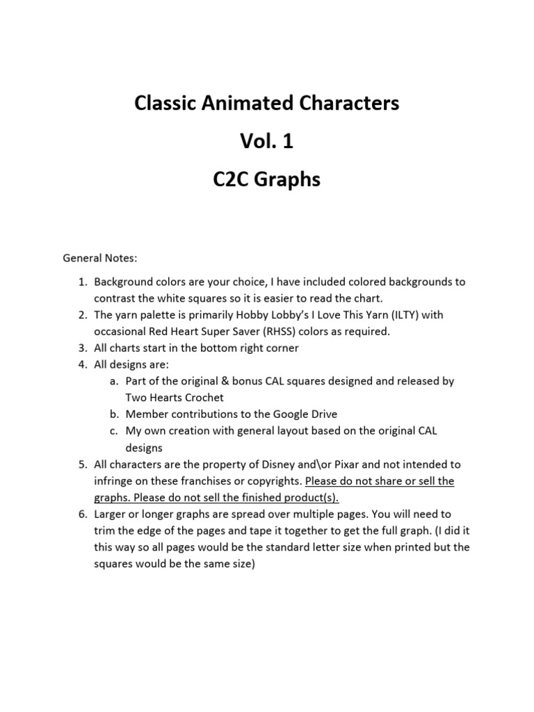 Classic Animated Characters Charts | PDF | Characters Created