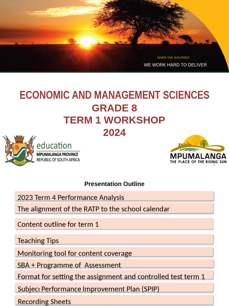 2024 EMS GR.8 Term 1 PP FINAL - 120537 | PDF | Debits And Credits | Taxes