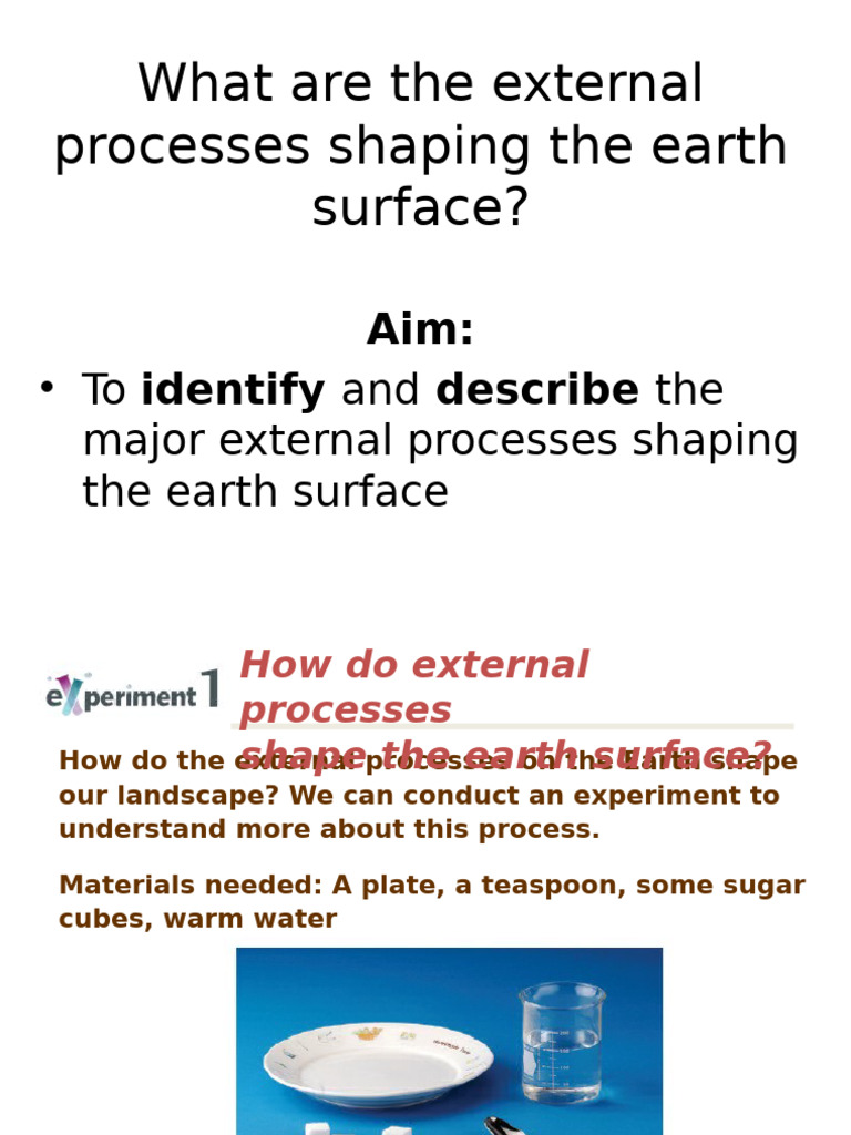 L7 - External Processes | PDF | Water | Earth