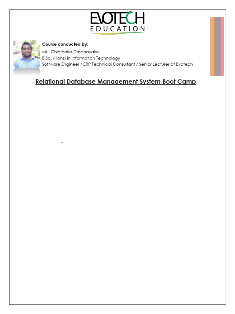 Relational Database Management Boot Camp | PDF