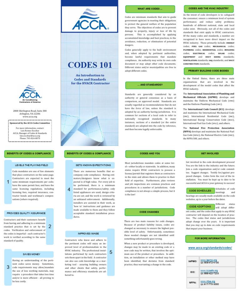 Understanding HVAC Codes and Standards | PDF