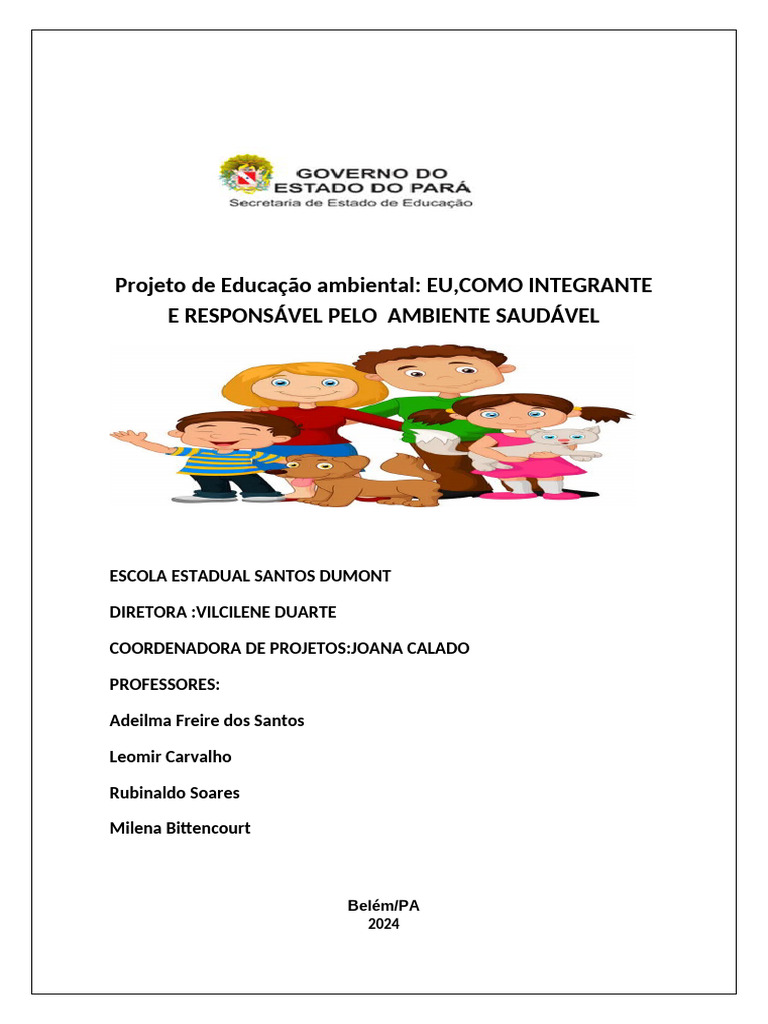 Projeto de Educação Ambiental Escolar | PDF | Ambiente natural ...