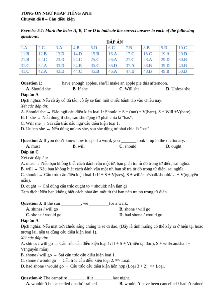 CD8 Exercise 5.1 KEY | PDF