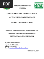 Guide to COREN Registration in Nigeria | PDF | Academic Degree | Engineer