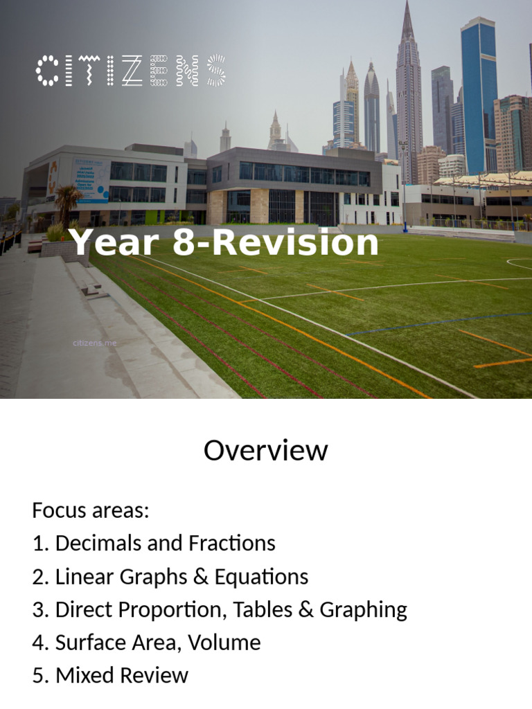 Year 8 Math Revision Guide | PDF