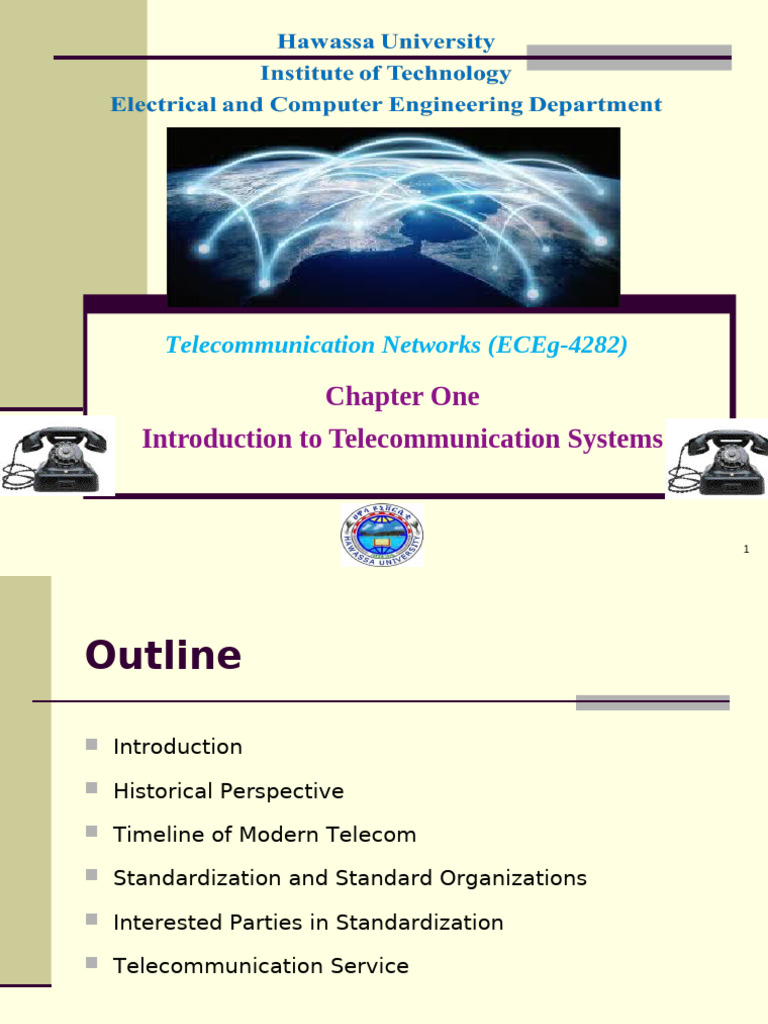 Introduction To Telecommunication | PDF | Standardization | Computer ...