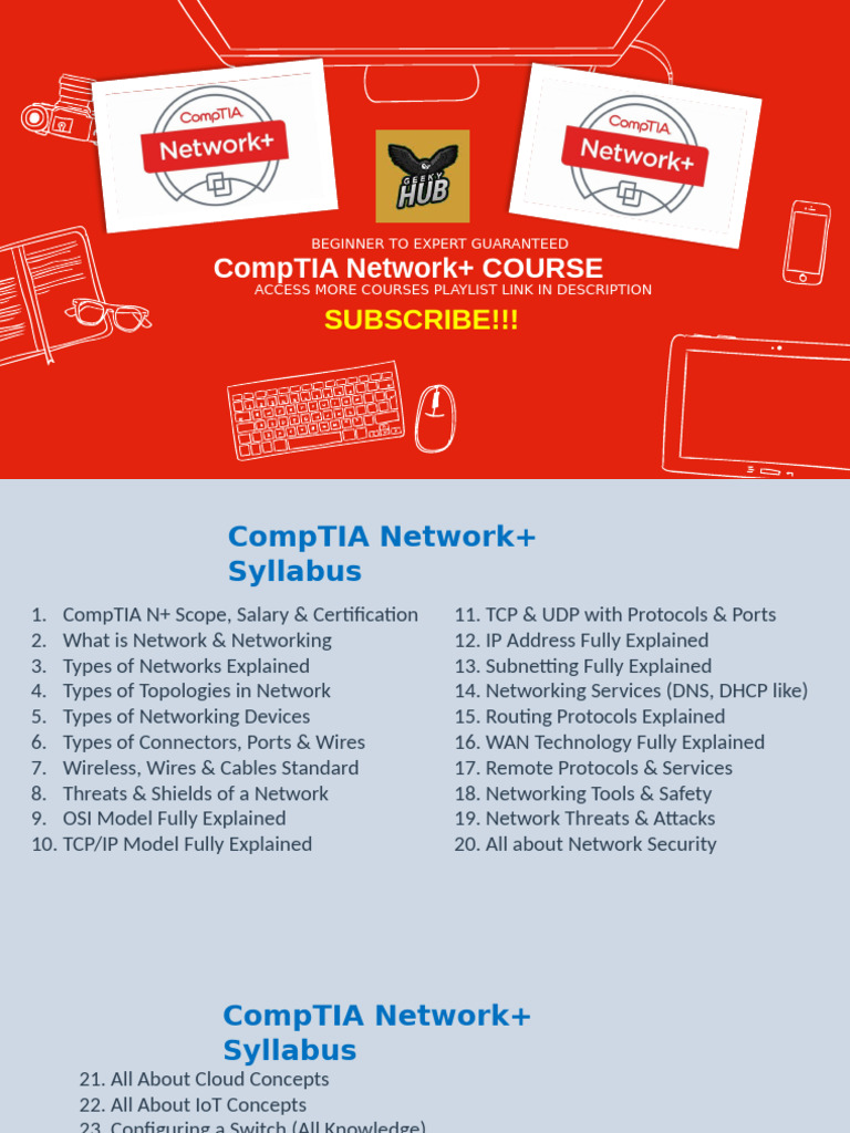 CompTIA Network+ PPT | PDF | Computer Network | Network Topology