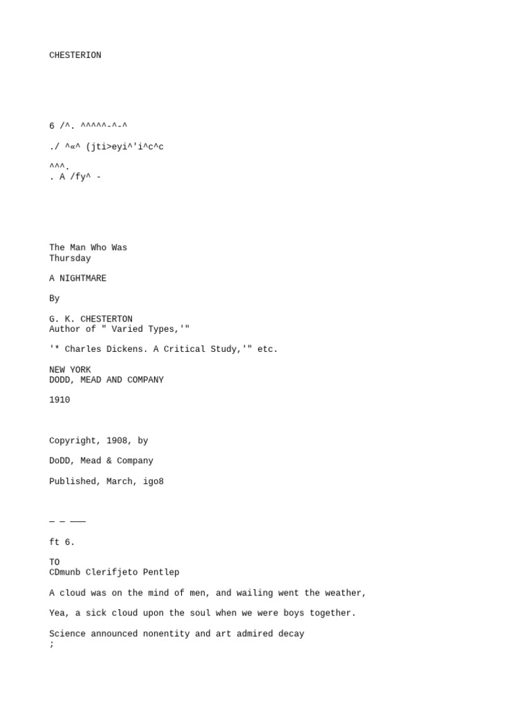 manwhowasthursda00ches | PDF | The Man Who Was Thursday