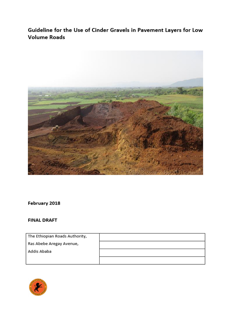 Cinder Gravels for Low Volume Roads Guide | PDF | Volcanic Ash | Types ...