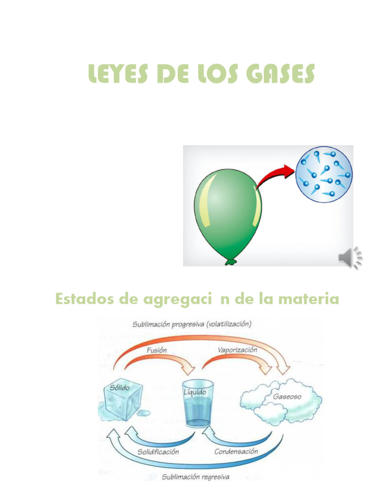 Leyes de los Gases: Propiedades y Cálculos | PDF | Gases | Física ...