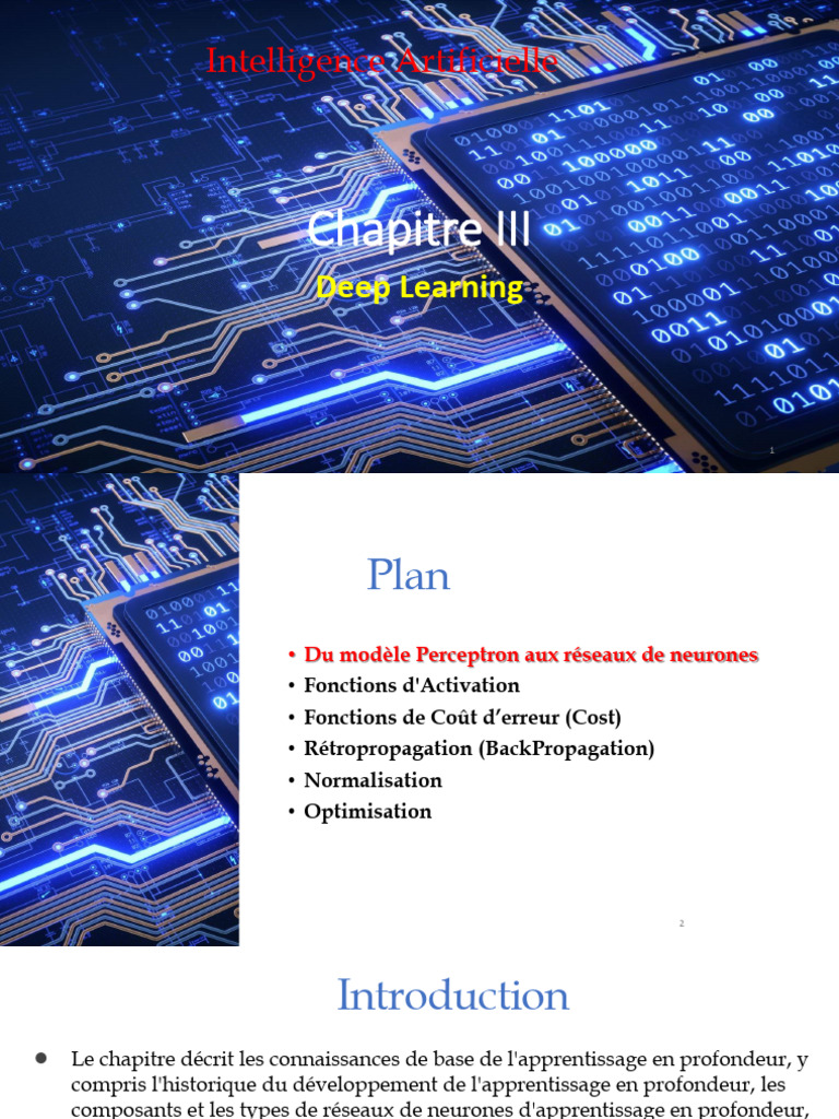 Introduction au Deep Learning et Rétropropagation | PDF | Apprentissage ...