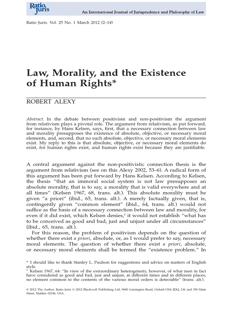 Law, Morality, and Human Rights Debate | PDF | Human Rights | Applied ...