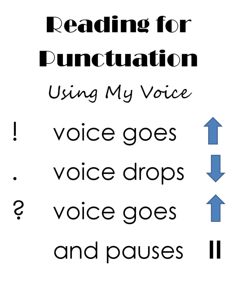 Punctuation Handout: Voice Techniques | PDF