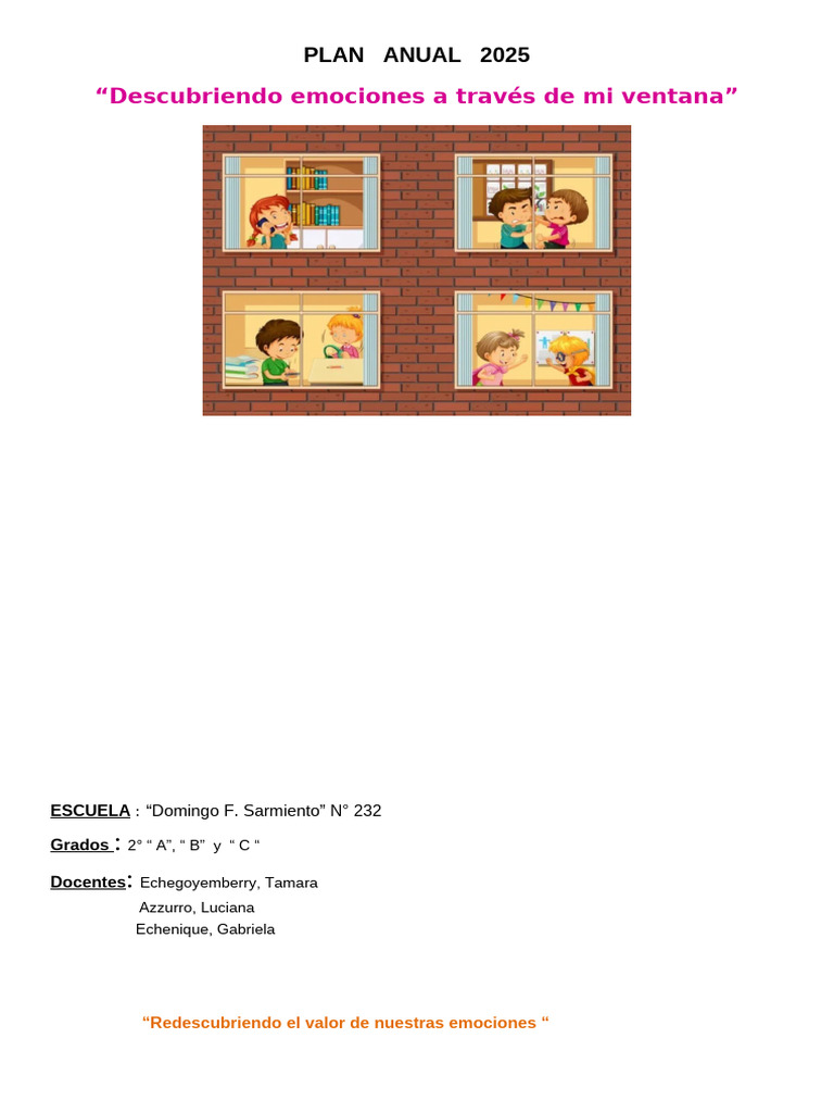 Plan Anual 2025: 2° Grado Primaria | PDF | Aprendizaje | Conocimiento