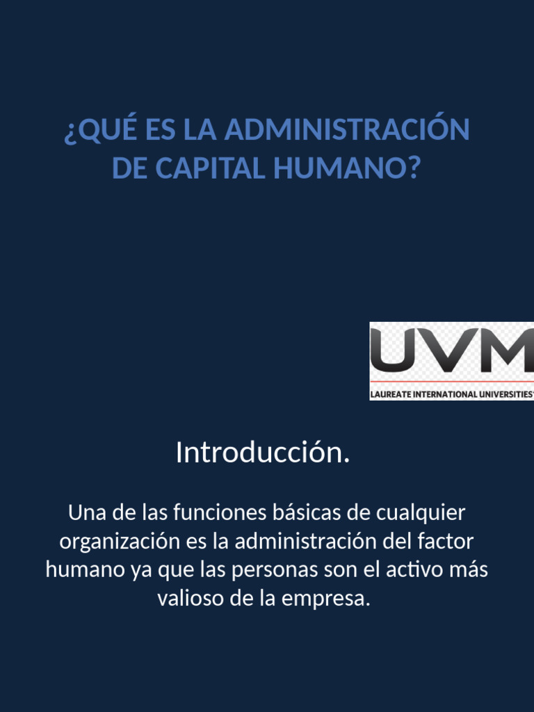 Administracion Del Capital Humano | PDF | Gestión de recursos humanos