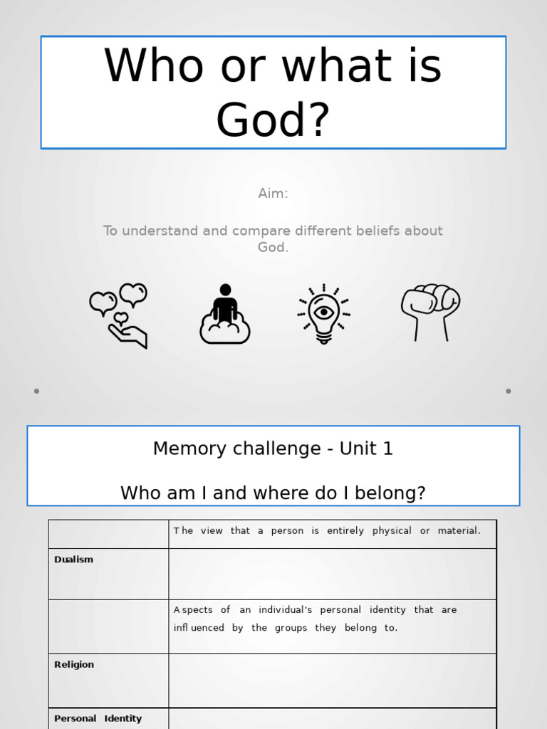 Lesson 7 Who or What Is God | PDF | God | Theology