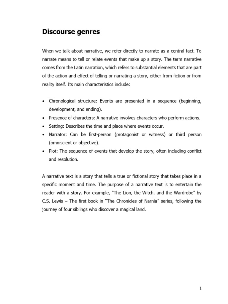 Understanding Narrative Structure | PDF