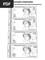Notas de Dinheiro para Imprimir Frente e Verso | PDF | Dinheiro | Moeda