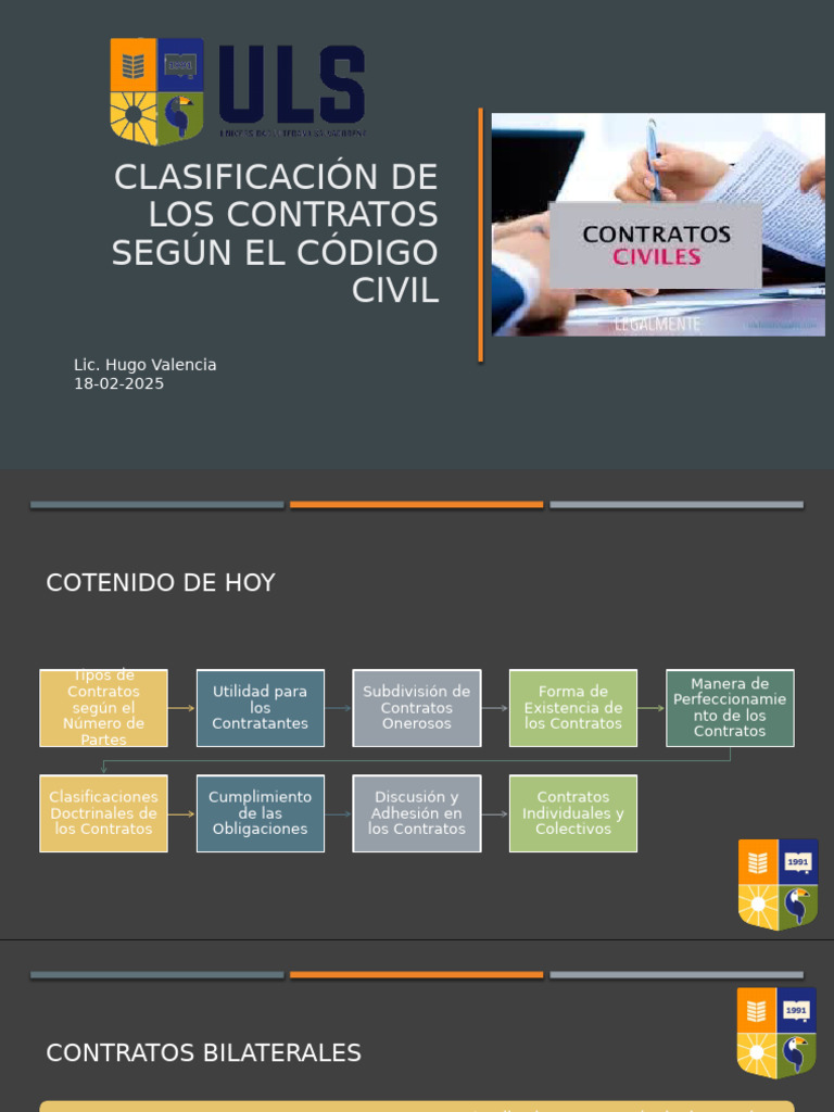 Clasificación de Contratos Civiles | PDF | Ley común | Derecho civil ...