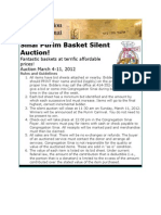 Sinai Basket Auction Catalog 2