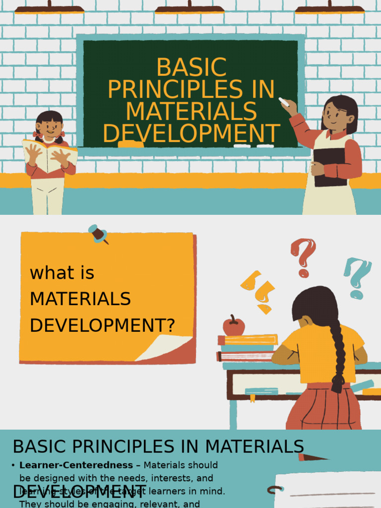Principles of Effective Materials Development | PDF | Learning ...