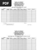 DLL Monitoring & Evaluation Checklist | PDF | Teachers | Learning