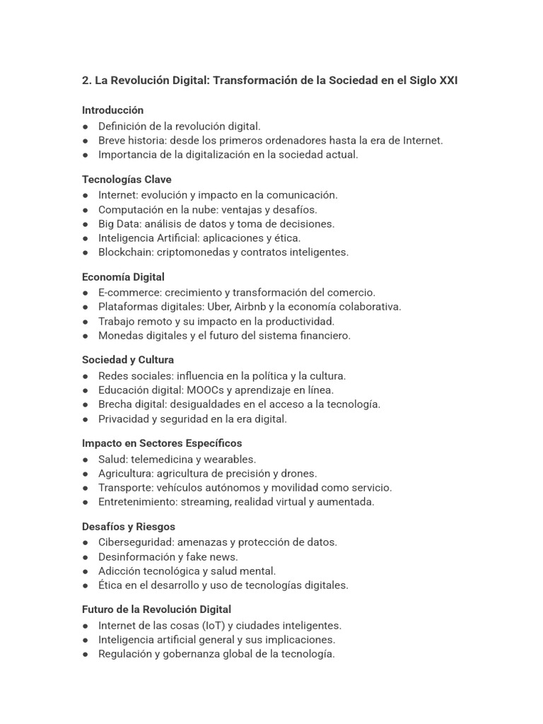 Revolución Digital: Impacto y Futuro | PDF